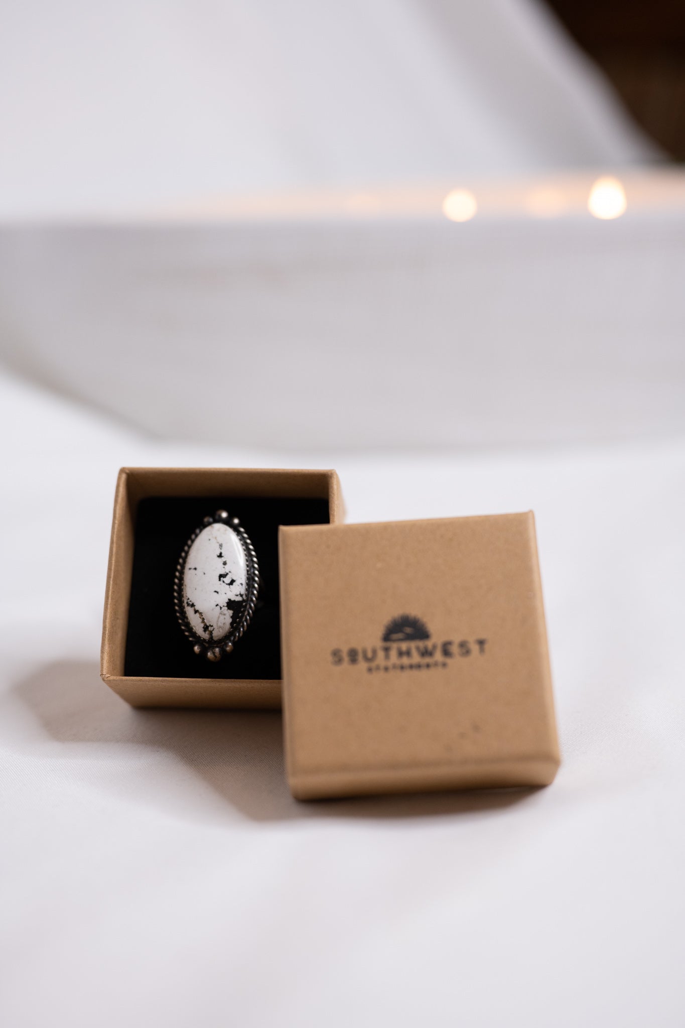 White Buffalo Ring | Size 7