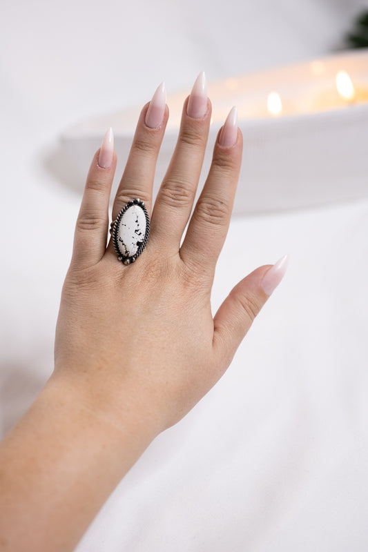 White Buffalo Ring | Size 7