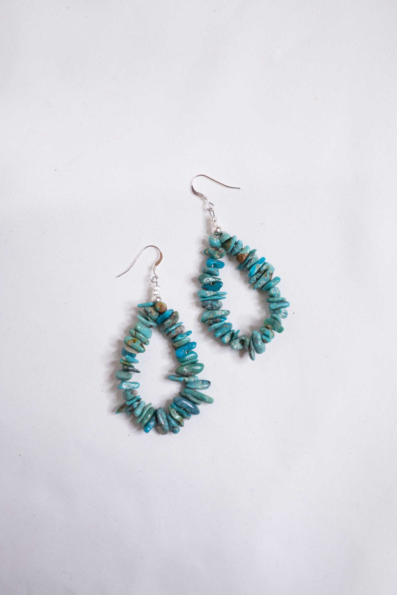 Raw Turquoise Bead Earring