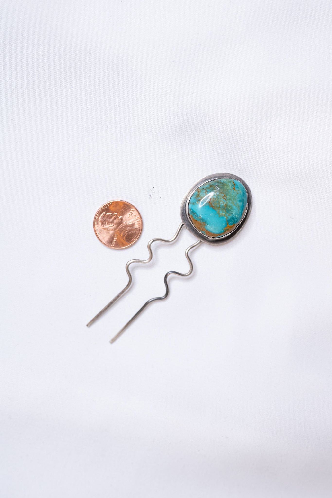 Handmade Turquoise Stone Hair Pin