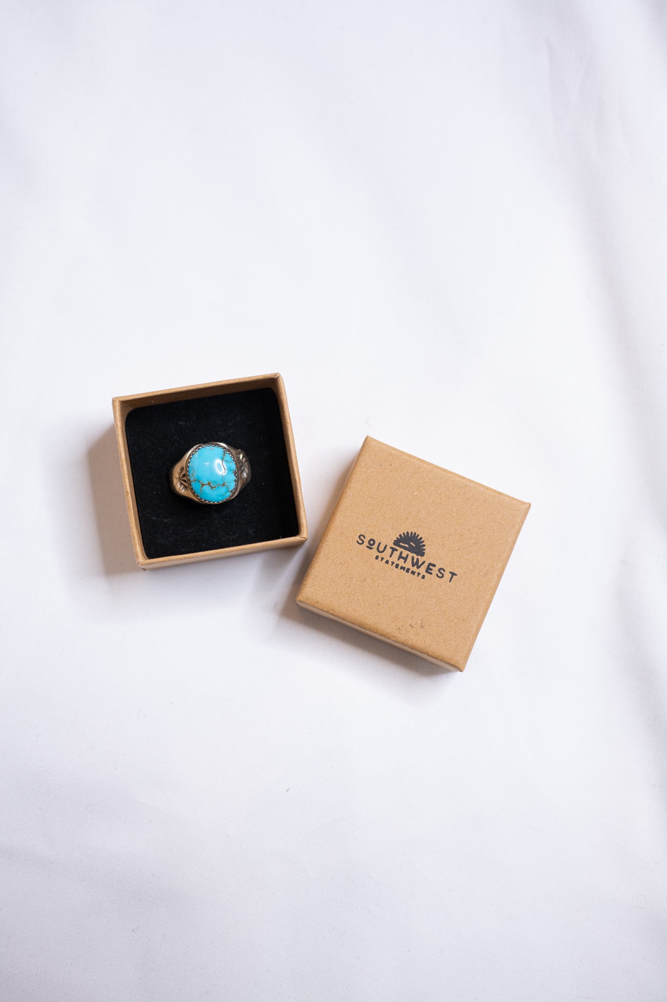 Mens Turquoise Stone Ring | Size 11