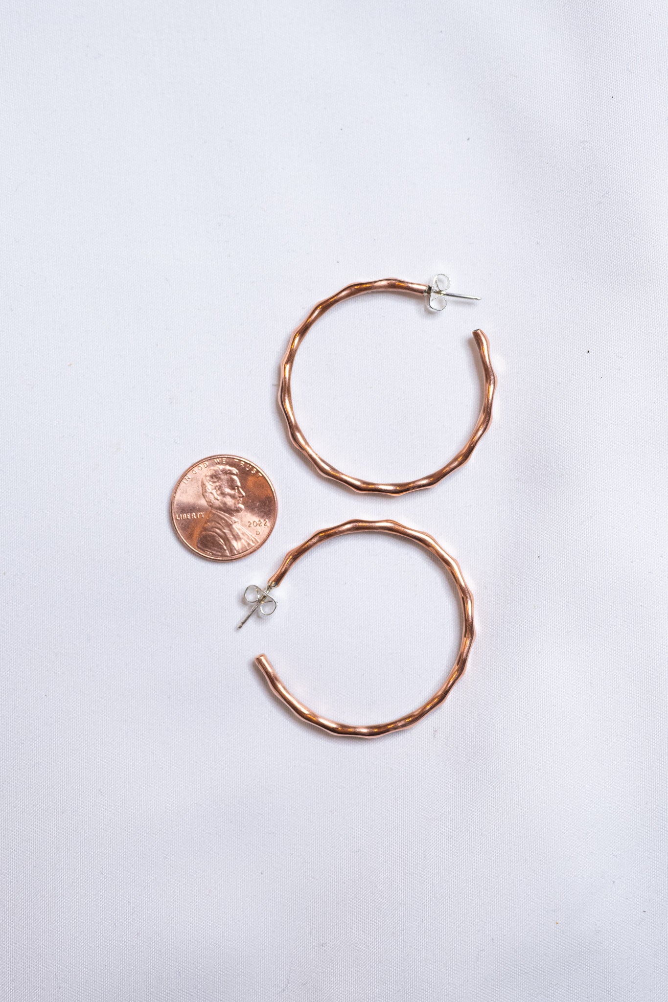 Copper Hoop Earrings