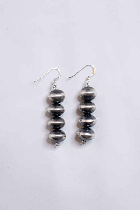 Navajo Pearl Drop Stack Earrings