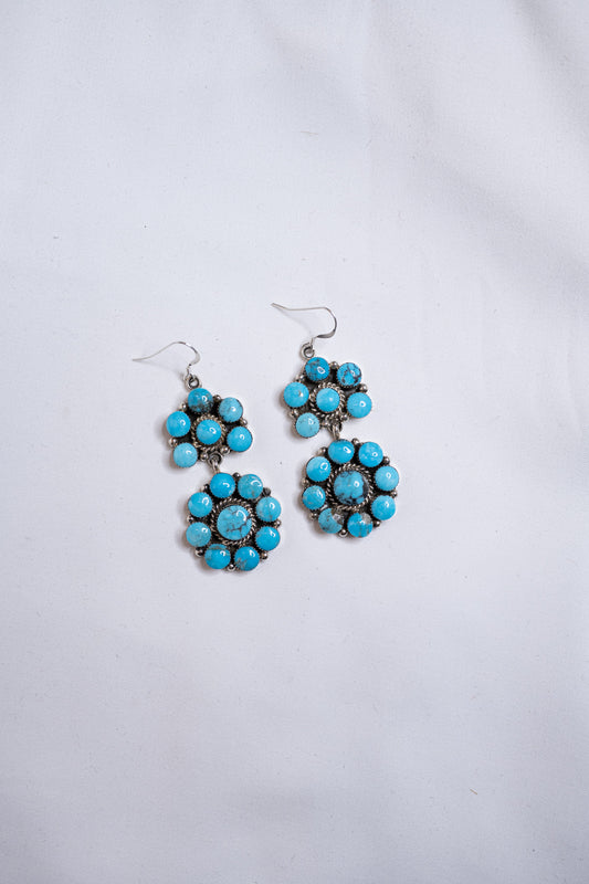 Flower Turquoise Earrings