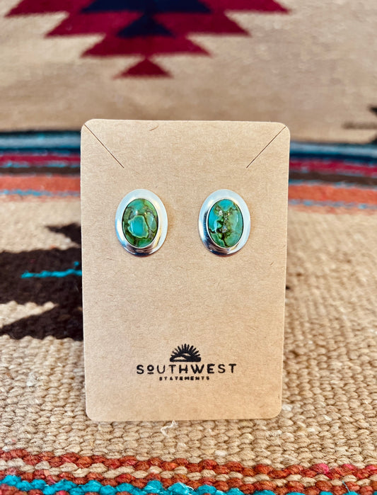 Sonoran Gold Turquoise Stud Earrings