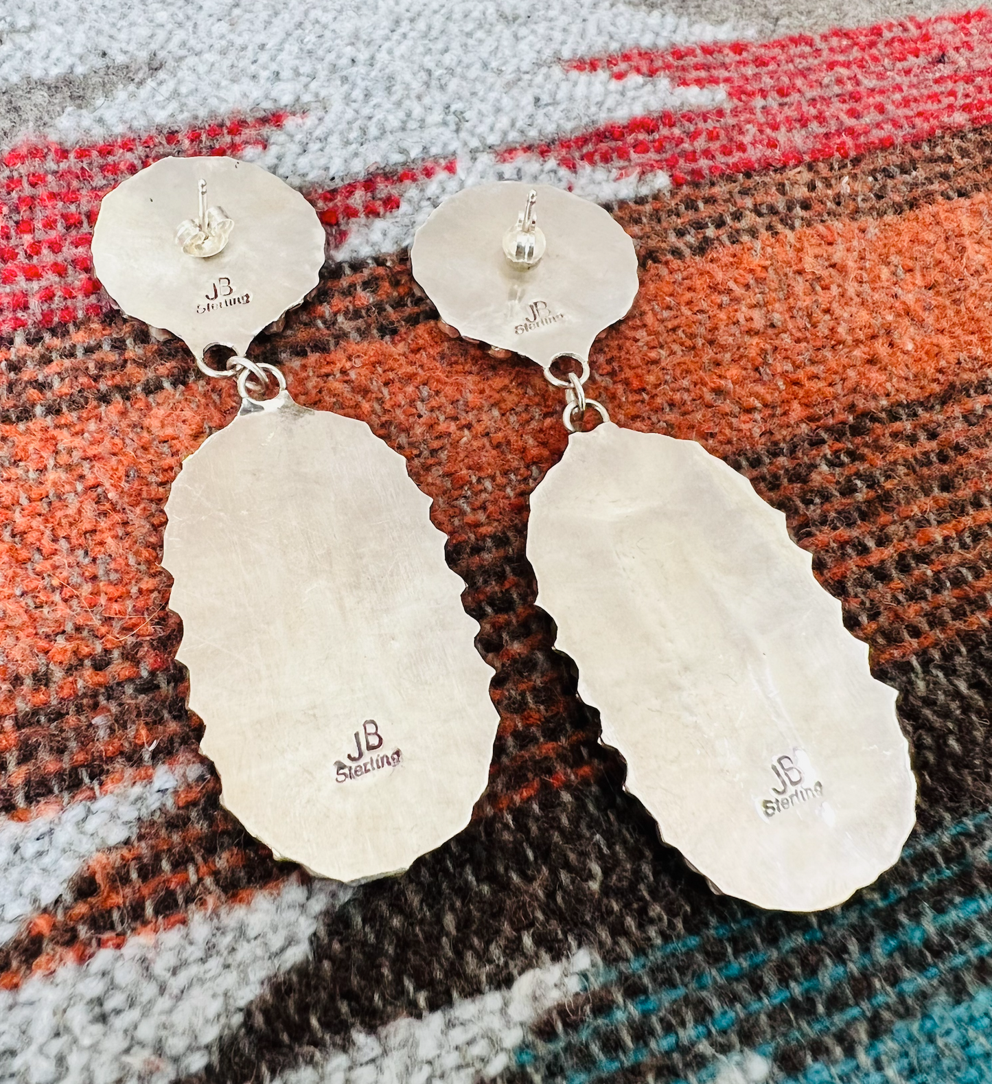 White Buffalo Cluster Drop Earrings