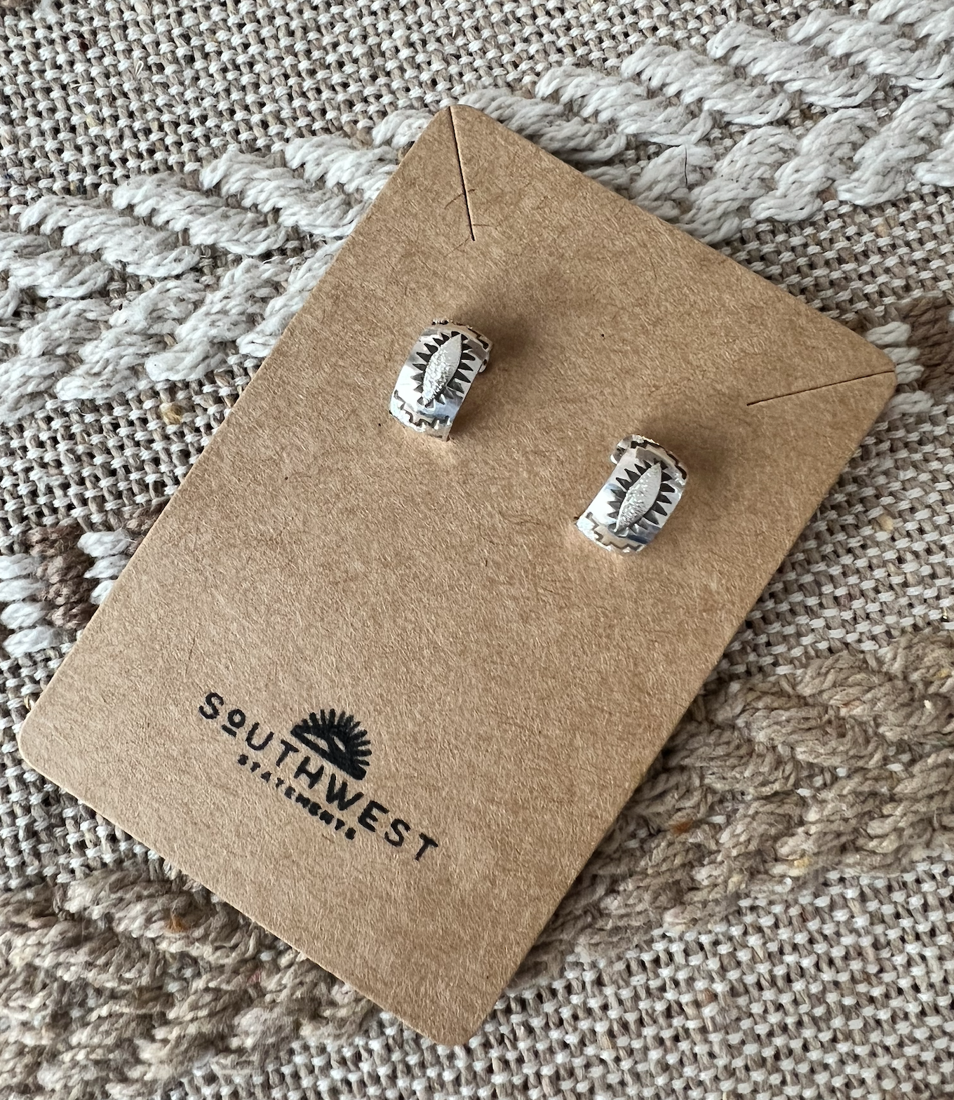 Small silver navajo earrings *BACK IN STOCK*