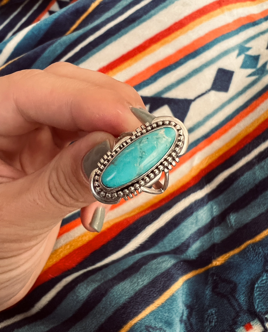 Kingman Turquoise Ring | Size 7