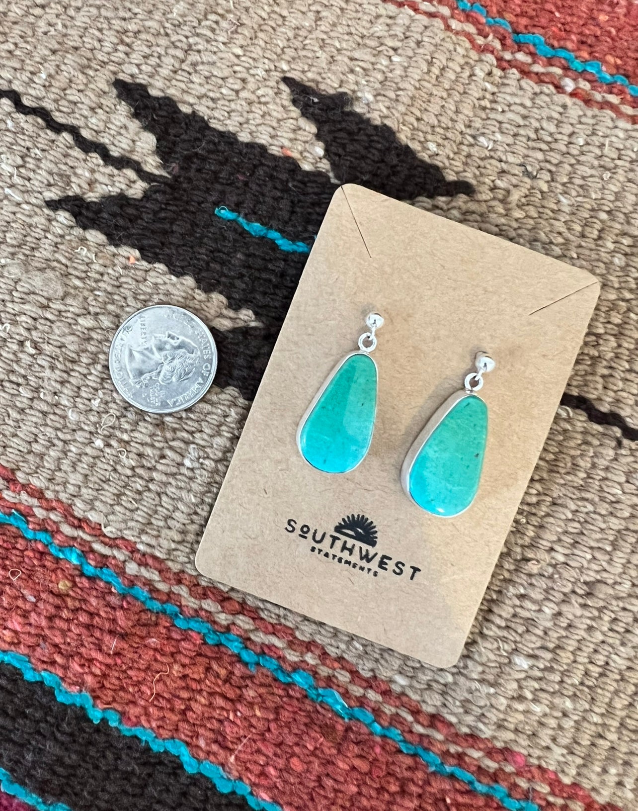 Royston Turquoise Drop Earrings