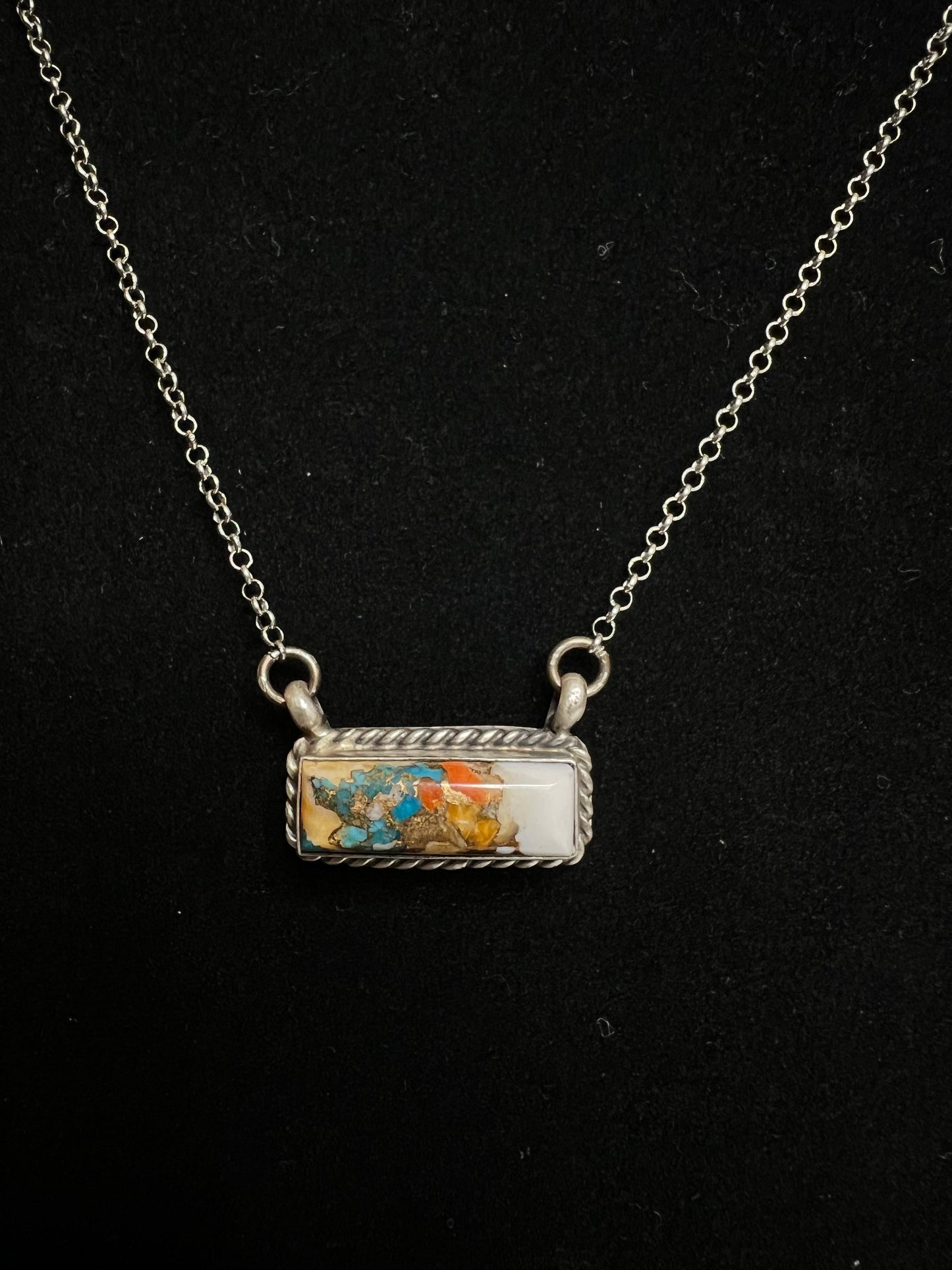 Small Bar Necklace (Different Stone Options)