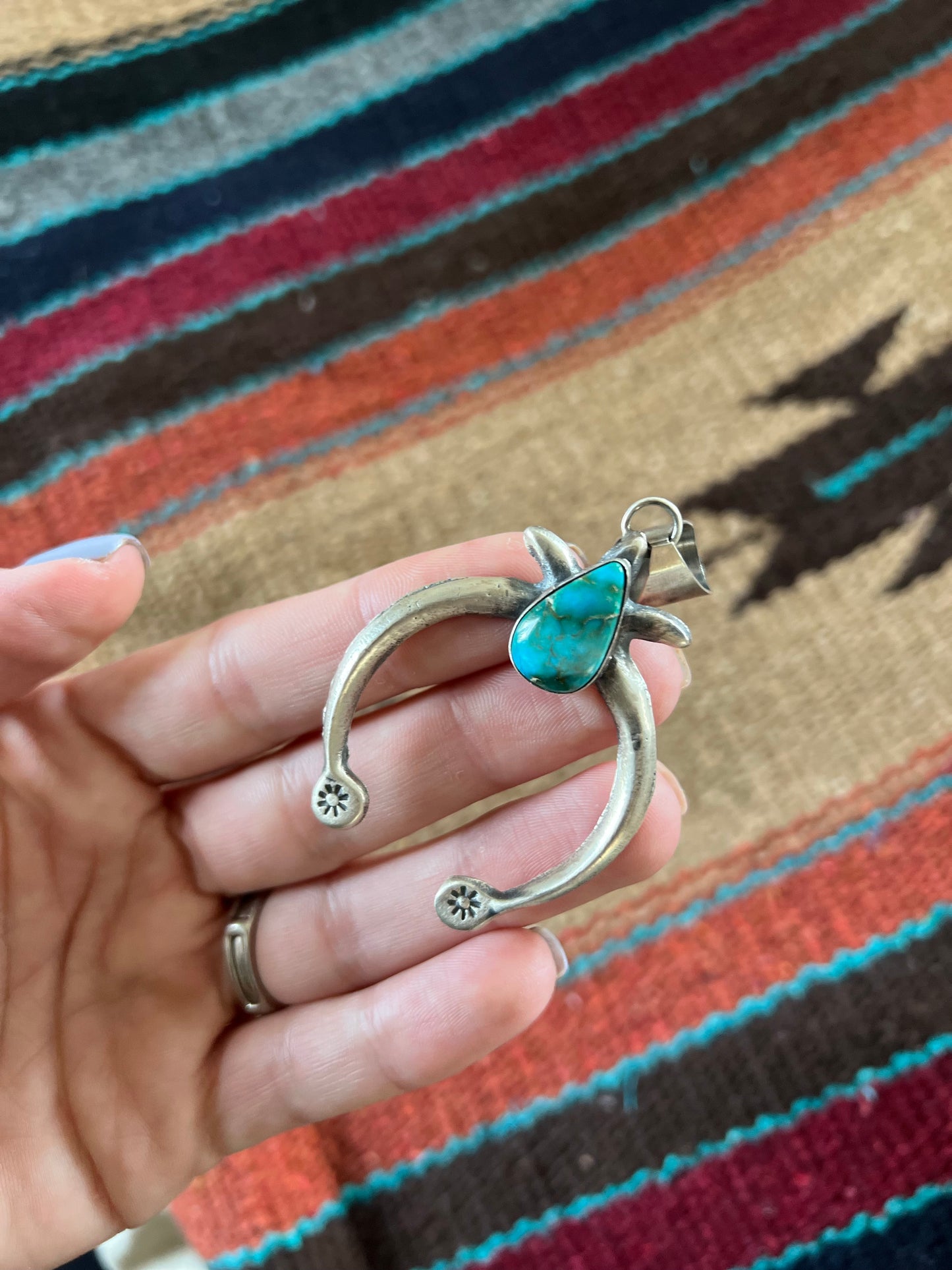 Blue Ridge Turquoise Naja Pendant